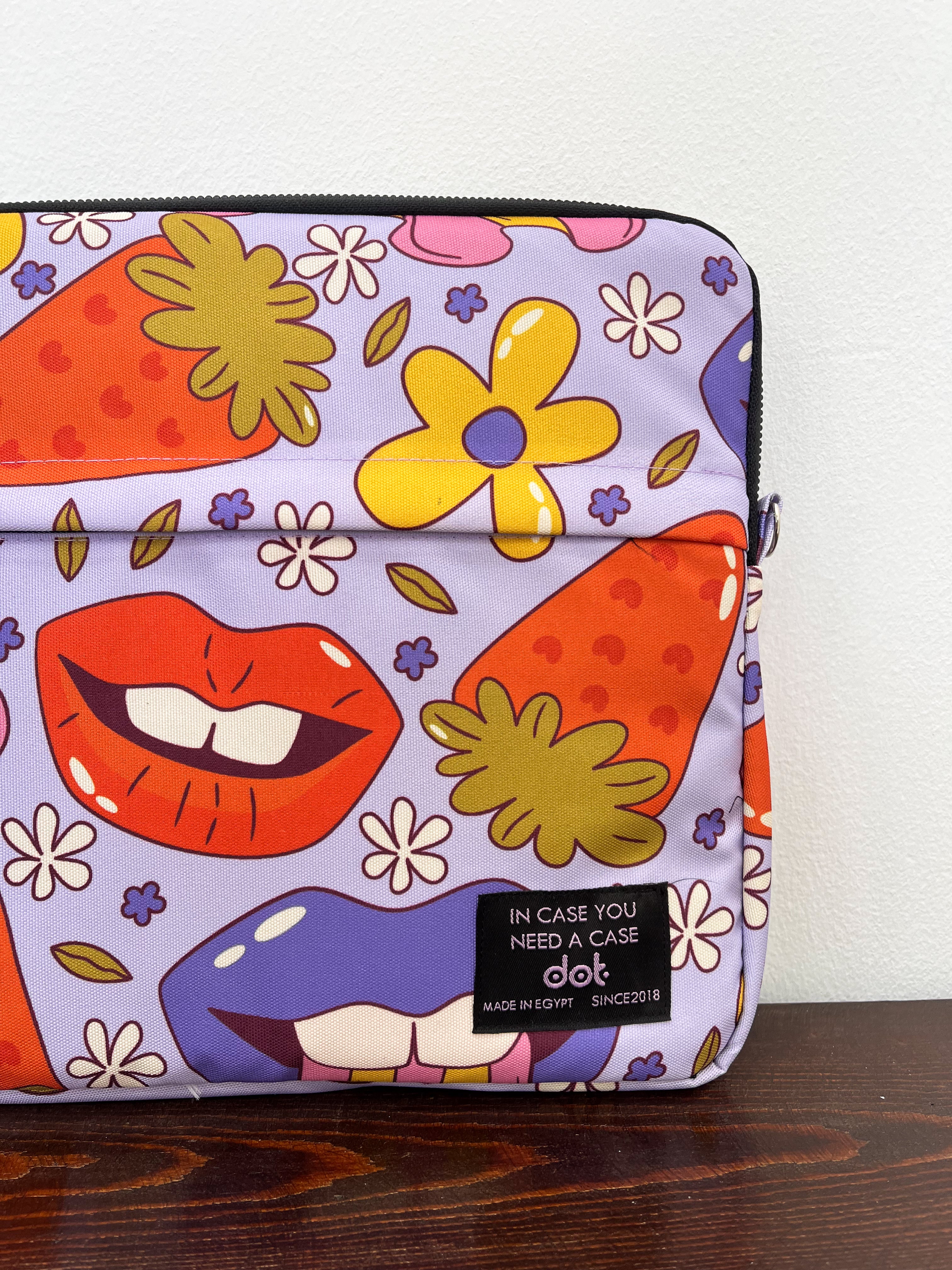 Pop explosion in lavender 13 inch Laptop Sleeve - dotgallery