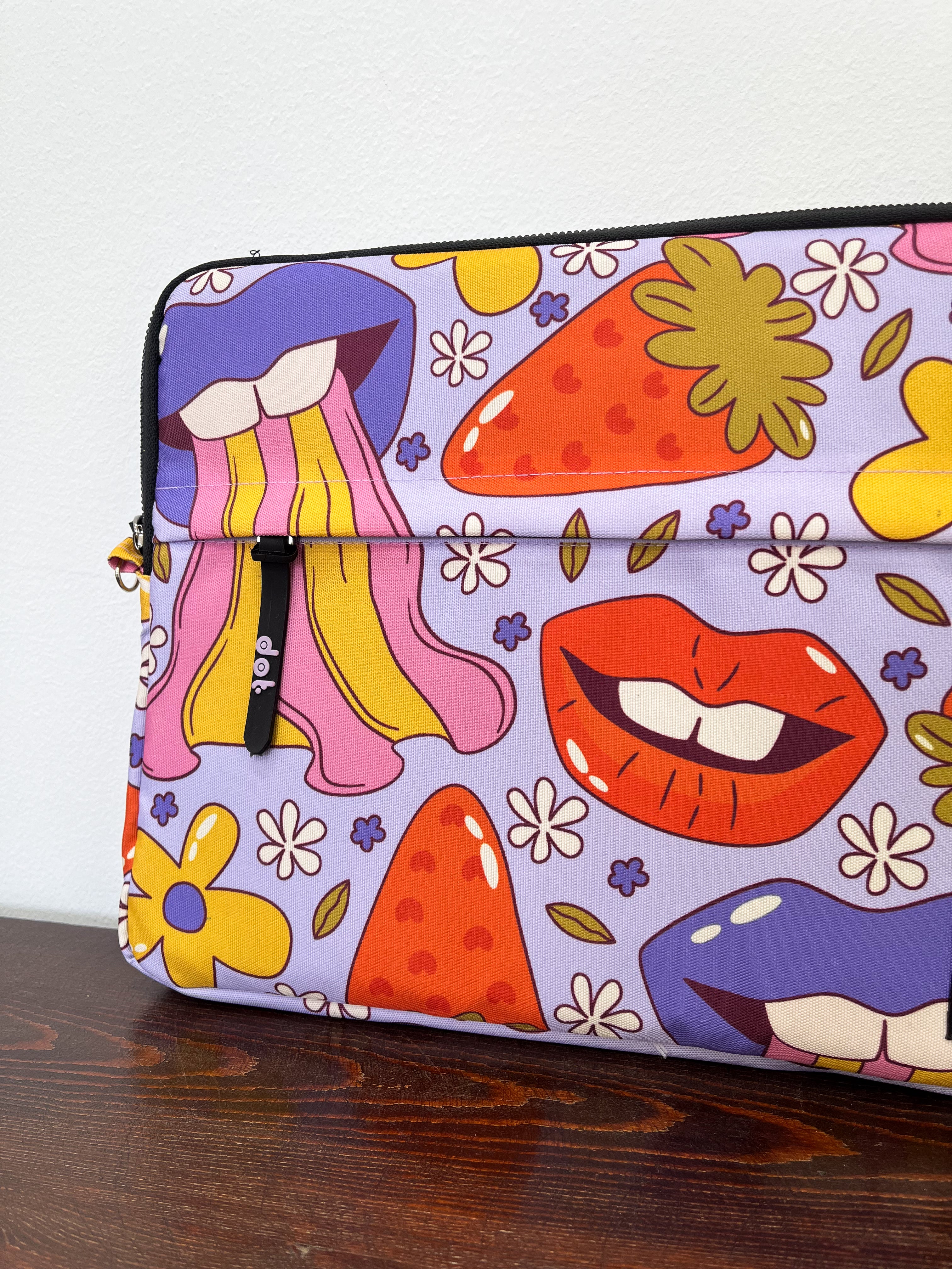 Pop explosion in lavender 13 inch Laptop Sleeve - dotgallery