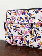 Wildflower in white 13 inch Laptop Sleeve - dotgallery