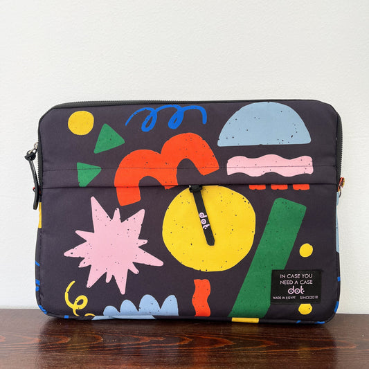 Shape symphony in black 13 inch Laptop Sleeve