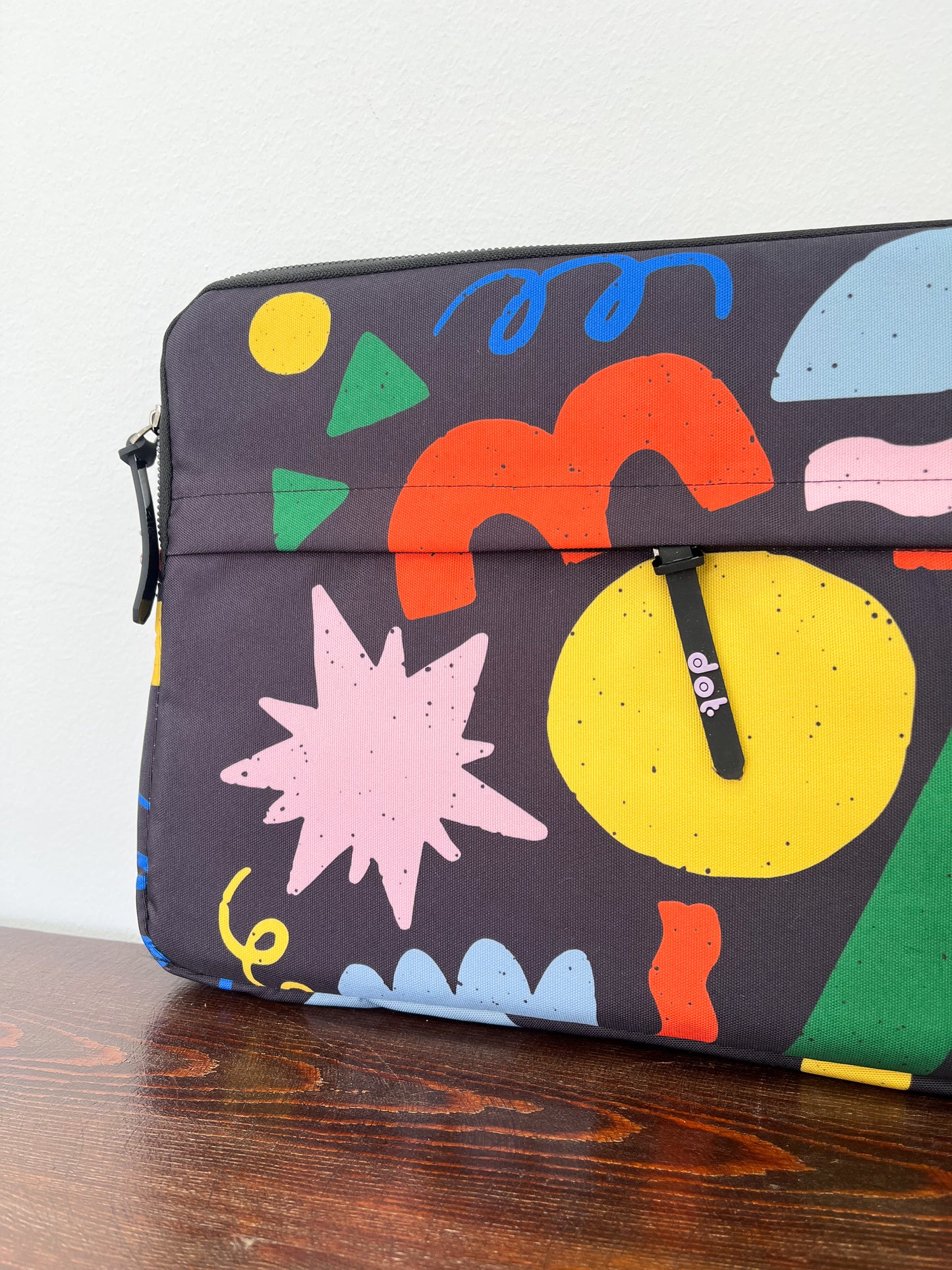 Shape symphony in black 13 inch Laptop Sleeve