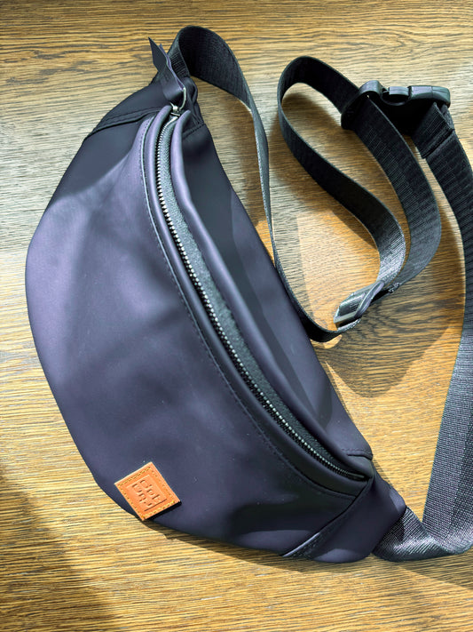 navy blue waist bag