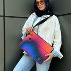 Gradient glow in Sunset hues  15.6 inch Laptop Sleeve - dotgallery