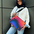 Gradient glow in Sunset hues 13 inch Laptop Sleeve - dotgallery