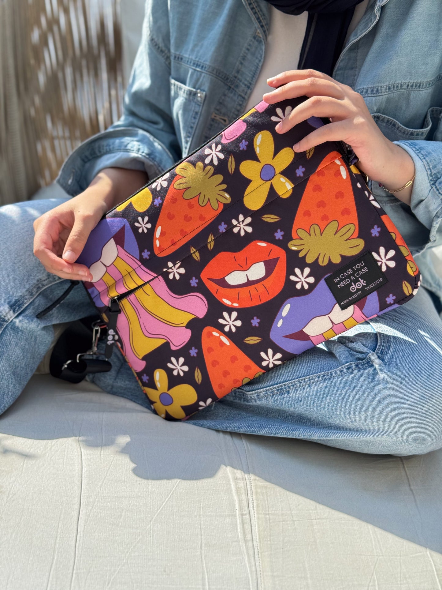 Pop explosion in black 13 inch Laptop Sleeve
