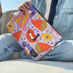 Pop explosion in lavender 13 inch Laptop Sleeve - dotgallery