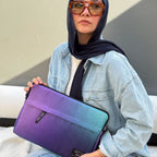 Gradient glow in Cool contrast 13 inch Laptop Sleeve - dotgallery