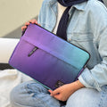 Gradient glow in Cool contrast 15.6 inch Laptop Sleeve - dotgallery