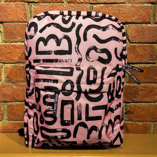 Abstract doodles in pink Backpack