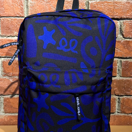 Blue And Black Seamles Backpack