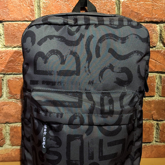 Abstract Doodles In Black Backpack