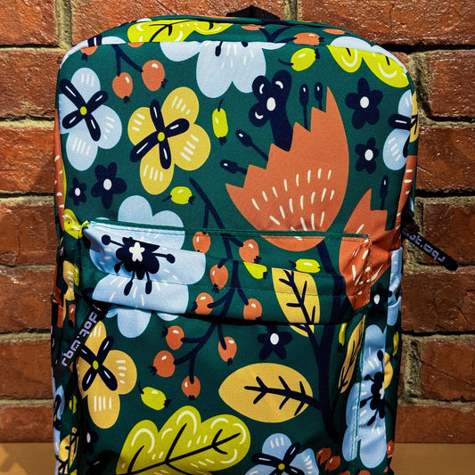 Floral Green Backpack