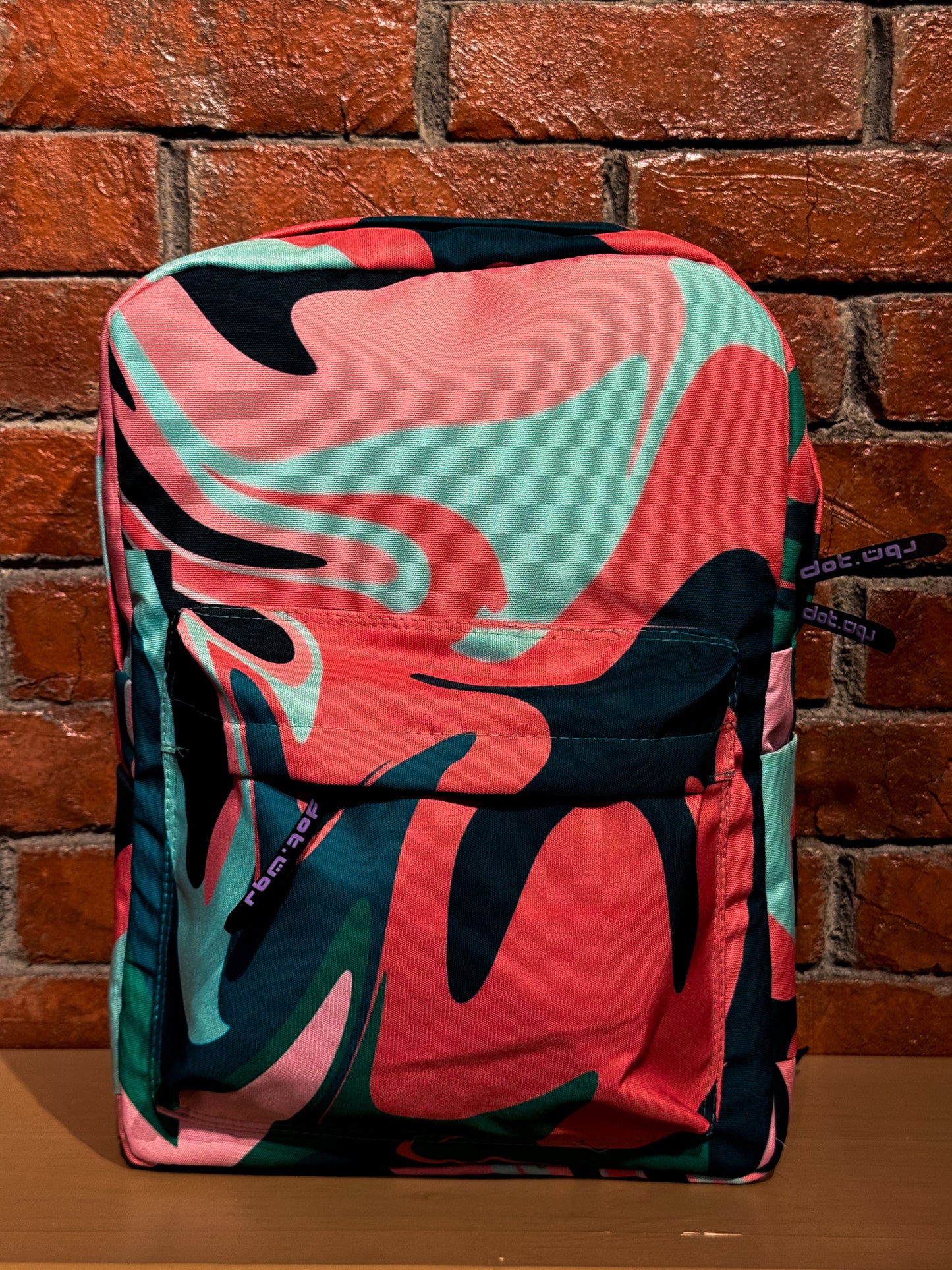 Marbled Abstract Colors Backpack