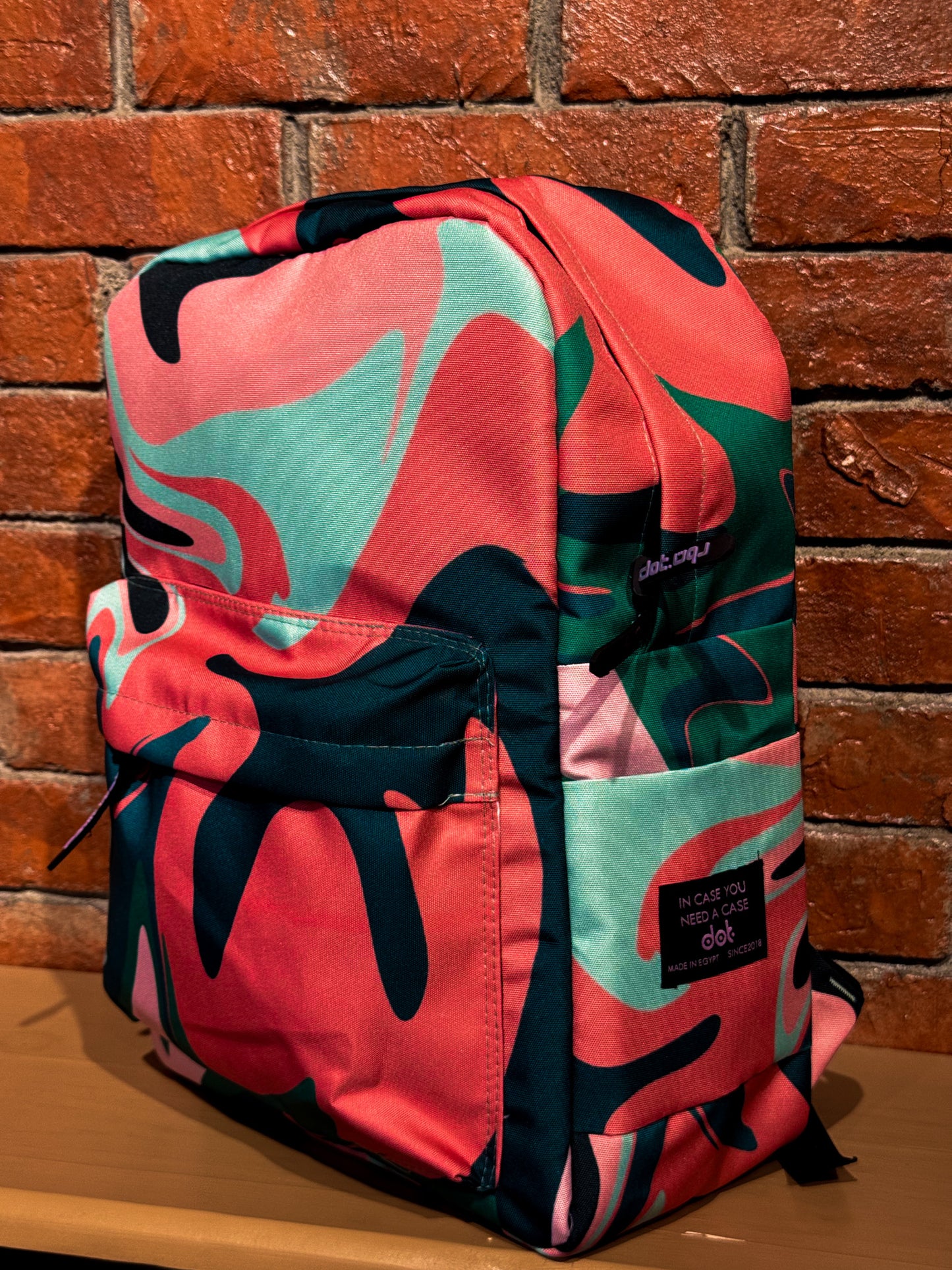 Marbled Abstract Colors Backpack