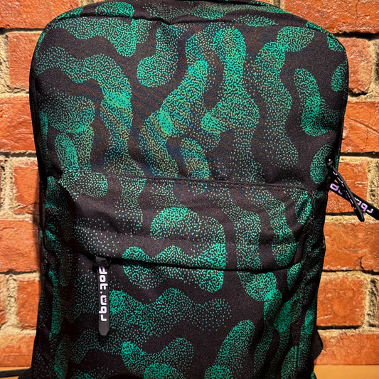 Paisley Forest Green Backpack