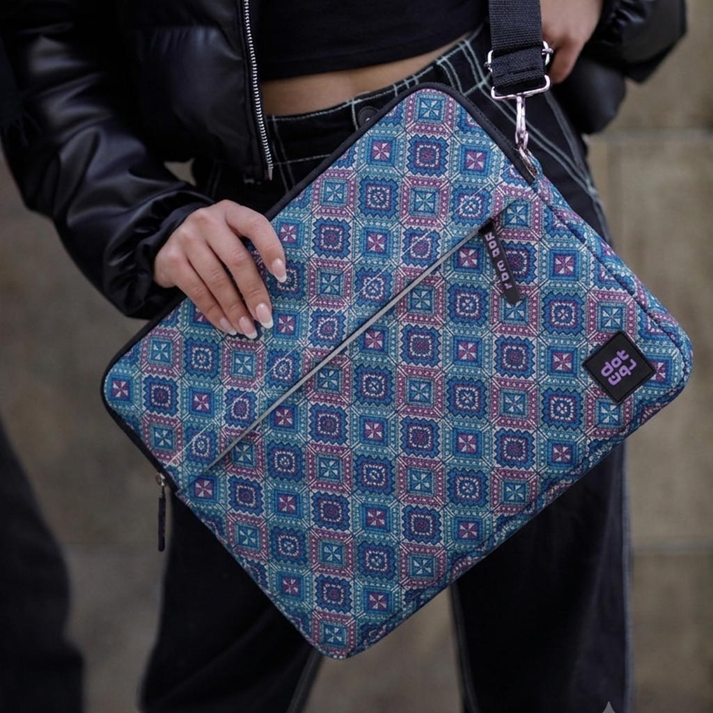 Palestinian Heritage – Blue Edition 15.6 inch Laptop Sleeve - dotgallery