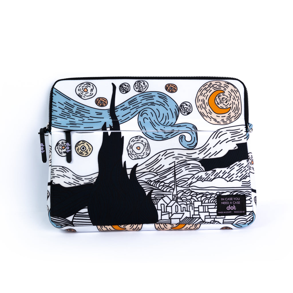 Starry night  15.6 inch Laptop Sleeve - dotgallery