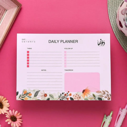 Floral - To Do Pad English