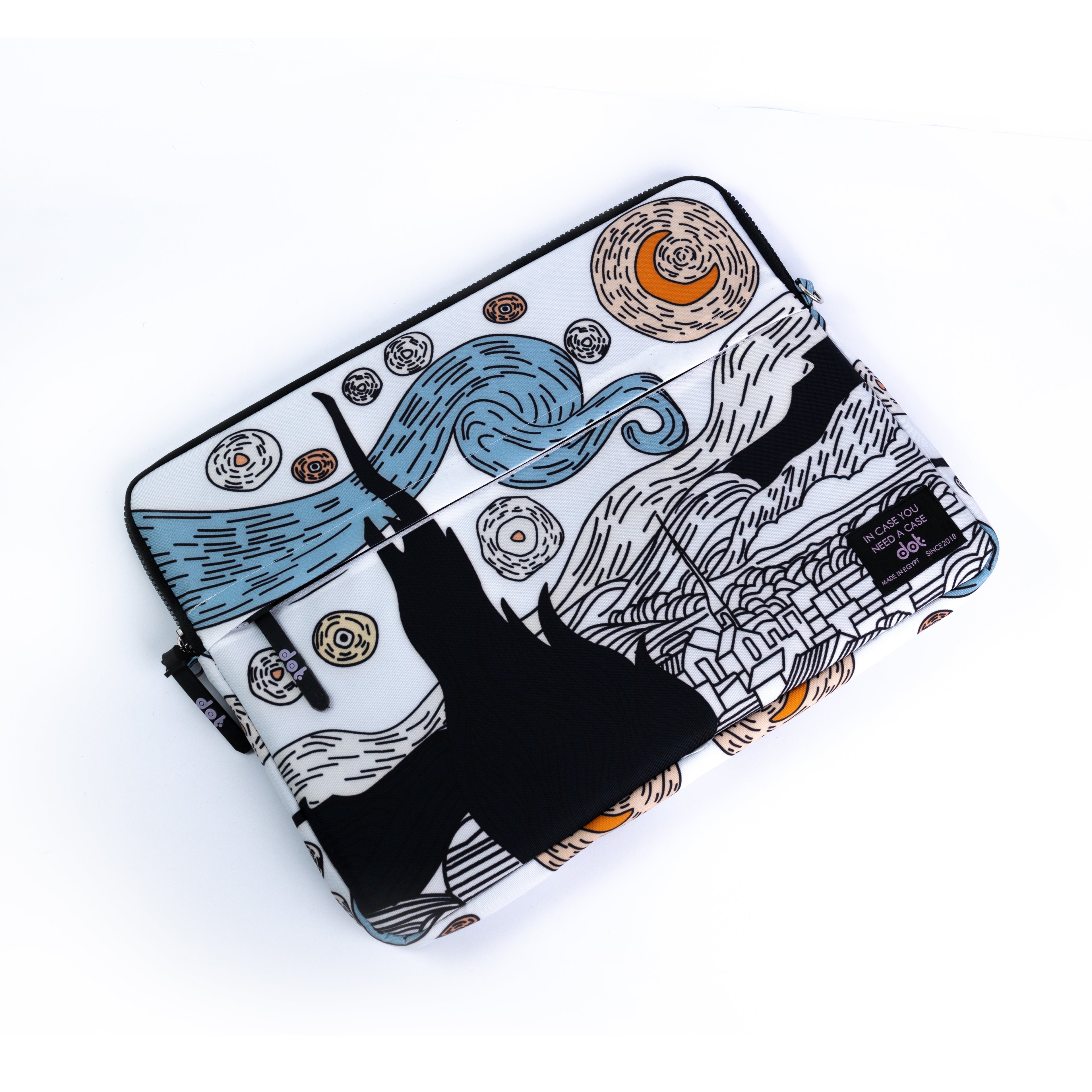 Starry night  15.6 inch Laptop Sleeve - dotgallery