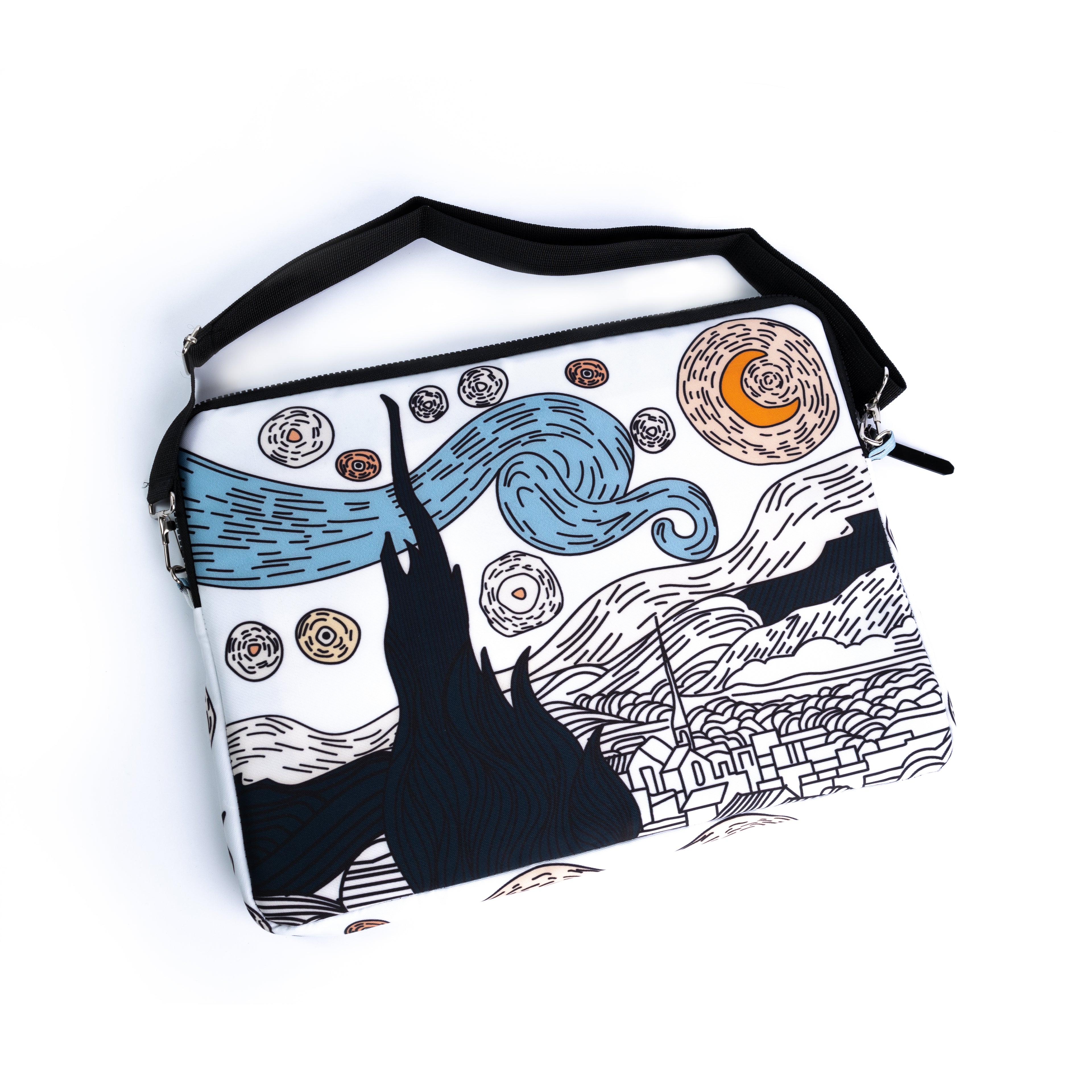 Starry night  15.6 inch Laptop Sleeve - dotgallery