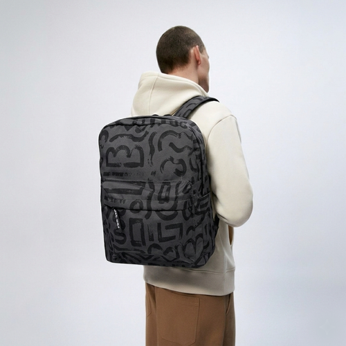 Abstract Doodles In Black Backpack - dotgallery