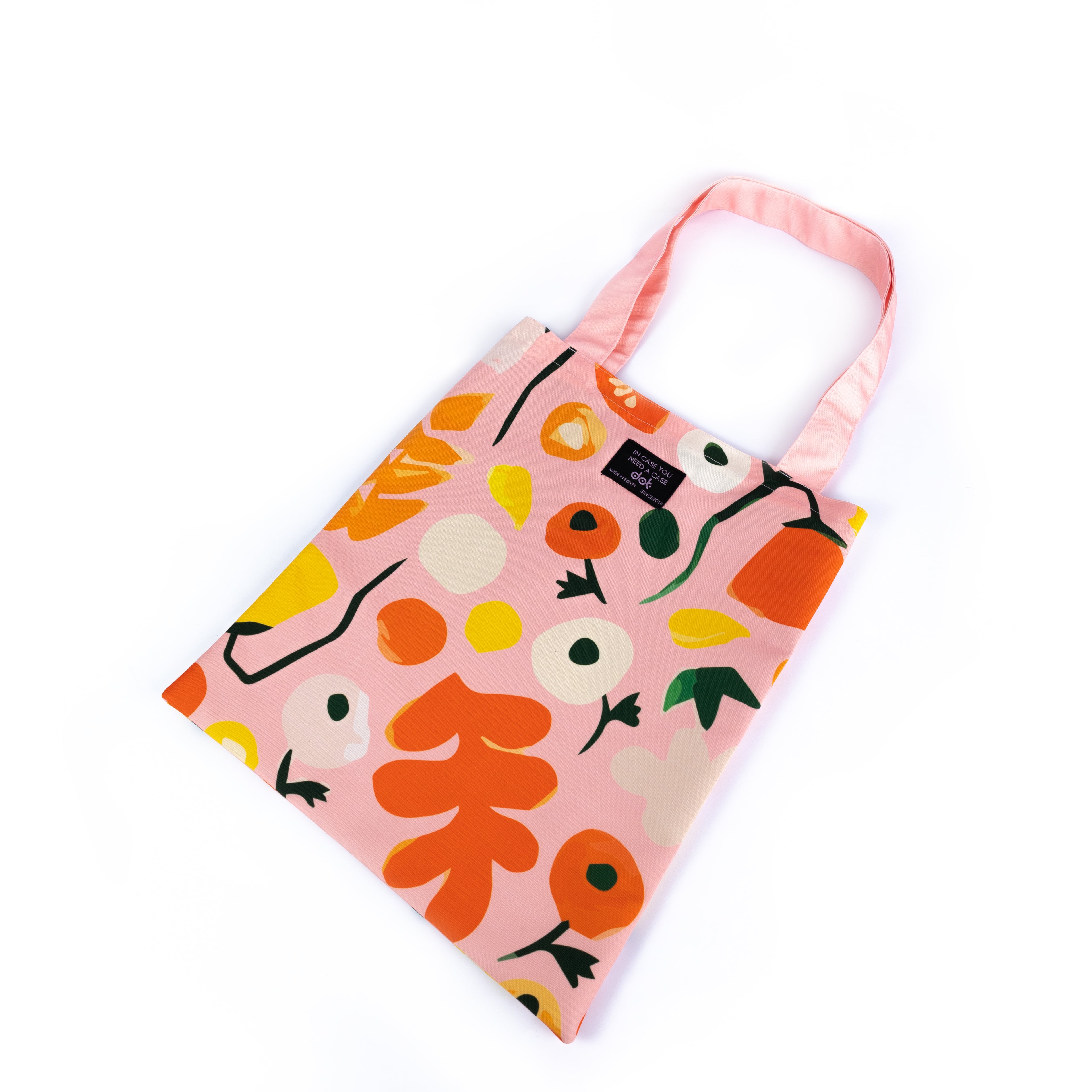 Pink Flower Tote Bag - dotgallery