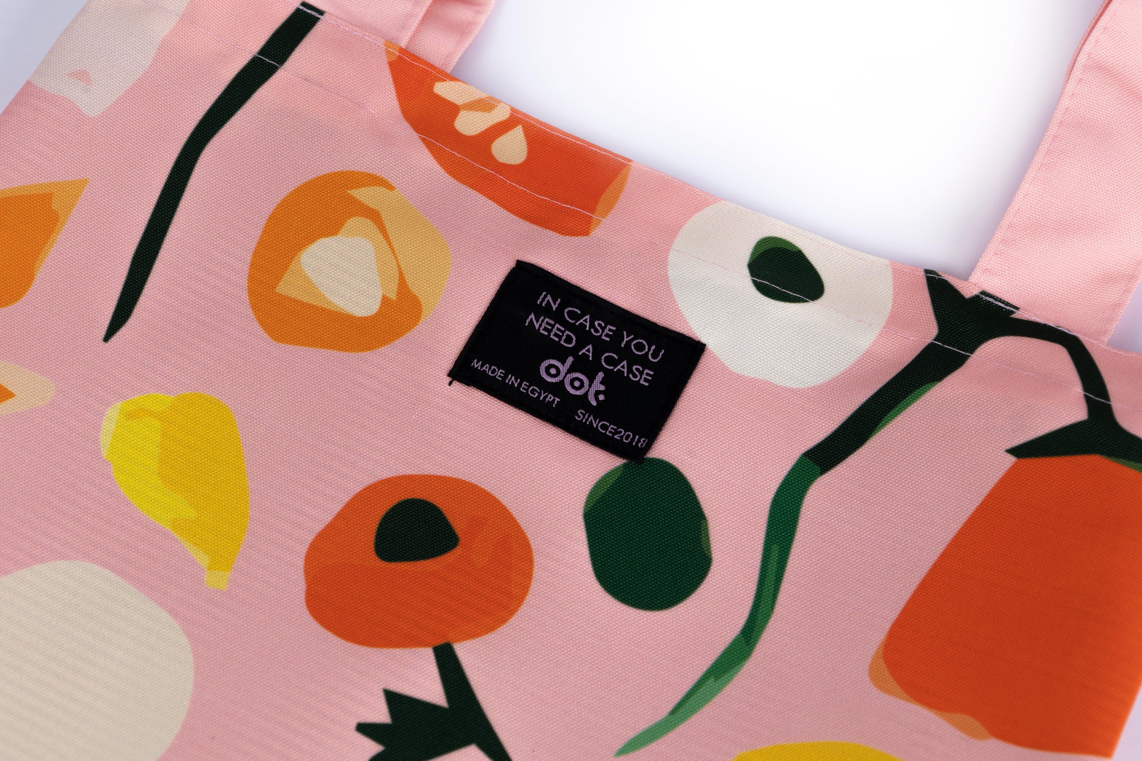 Pink Flower Tote Bag - dotgallery