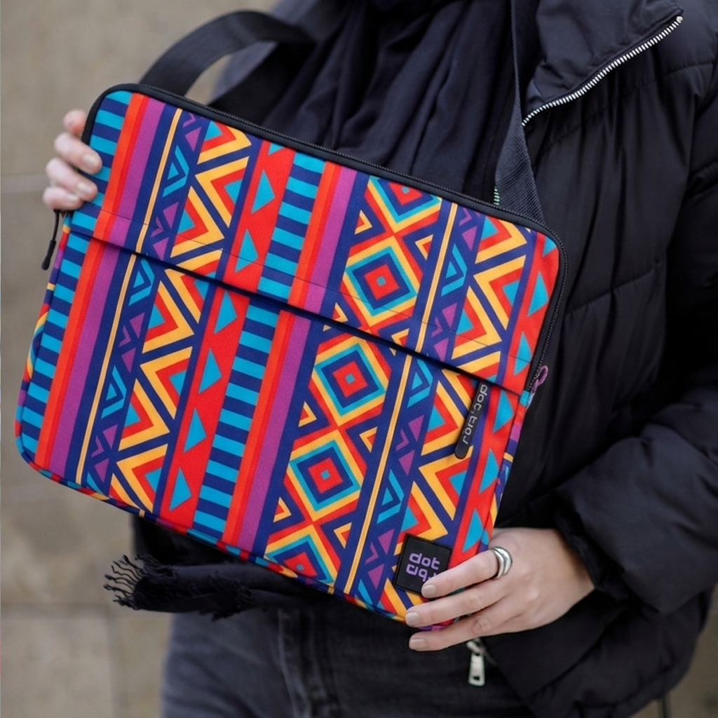 Boho Geometry 15.6 inch Laptop Sleeve - dotgallery