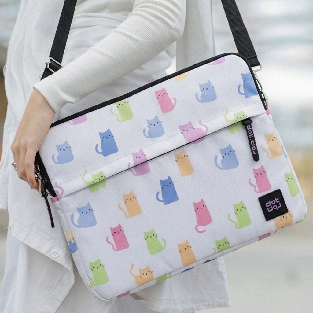 Kitty mood 15.6 inch Laptop Sleeve - dotgallery