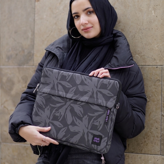 Olive Leaves 15.6 inch Laptop Sleeve - dotgallery