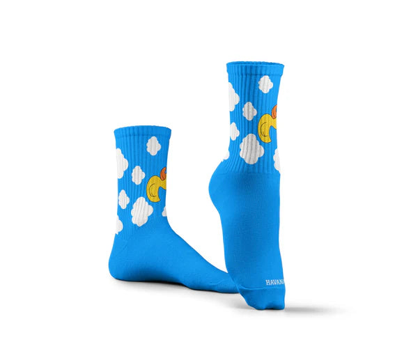 Duck Light Blue Socks - dotgallery