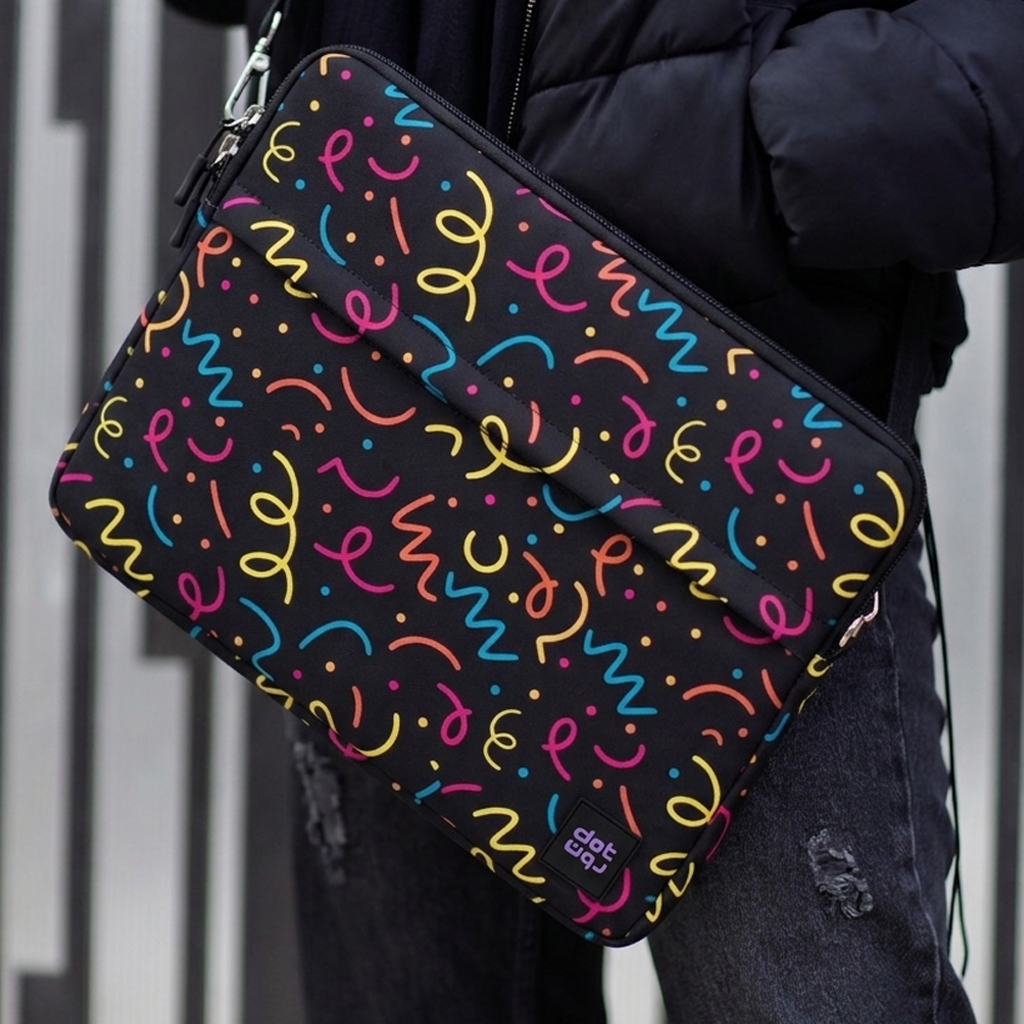 Color doodles 15.6 inch Laptop Sleeve - dotgallery