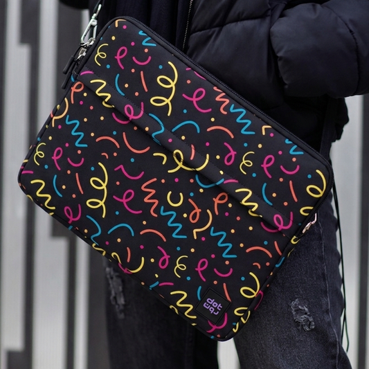 Color doodles 15.6 inch Laptop Sleeve - dotgallery