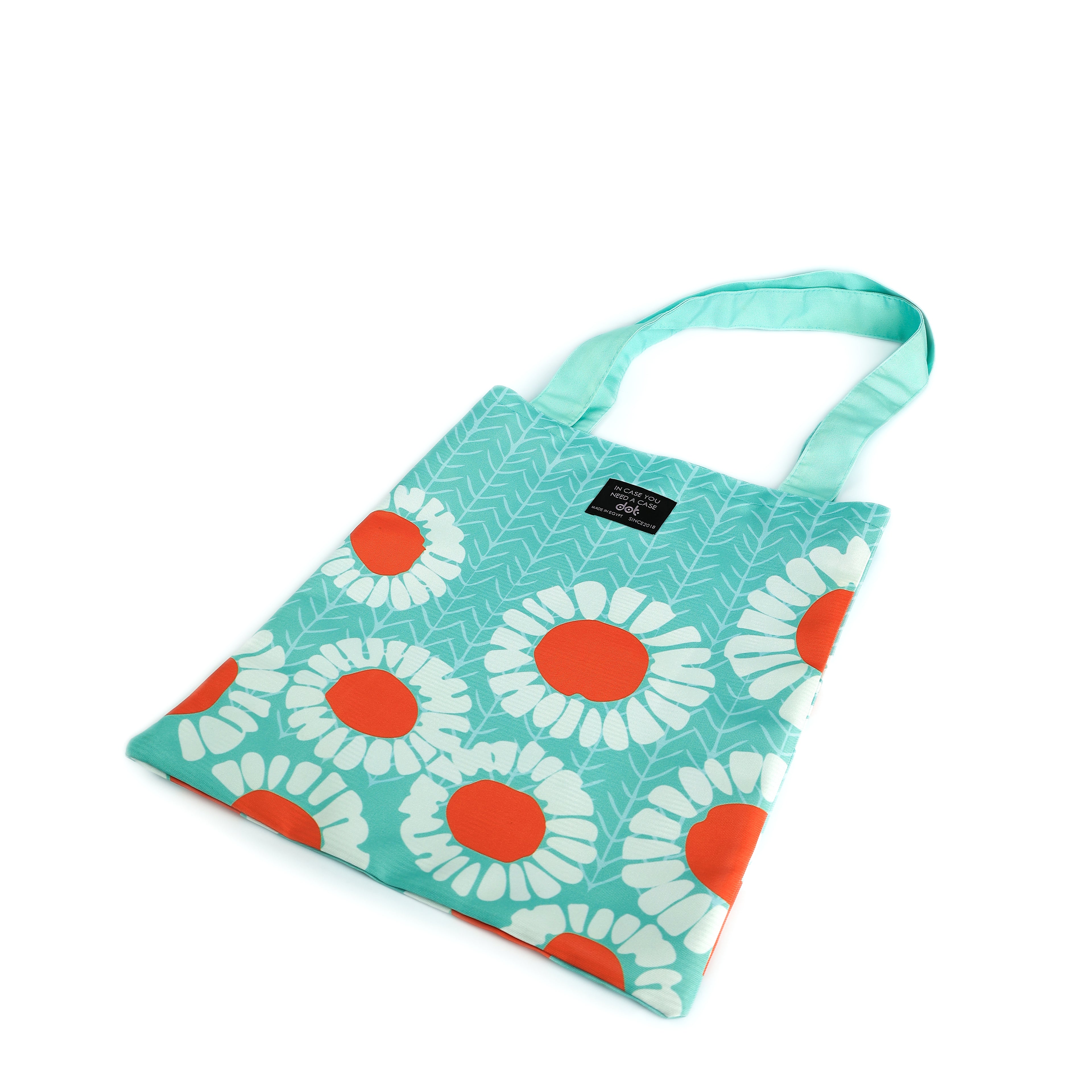 White Flower Tote Bag - dotgallery