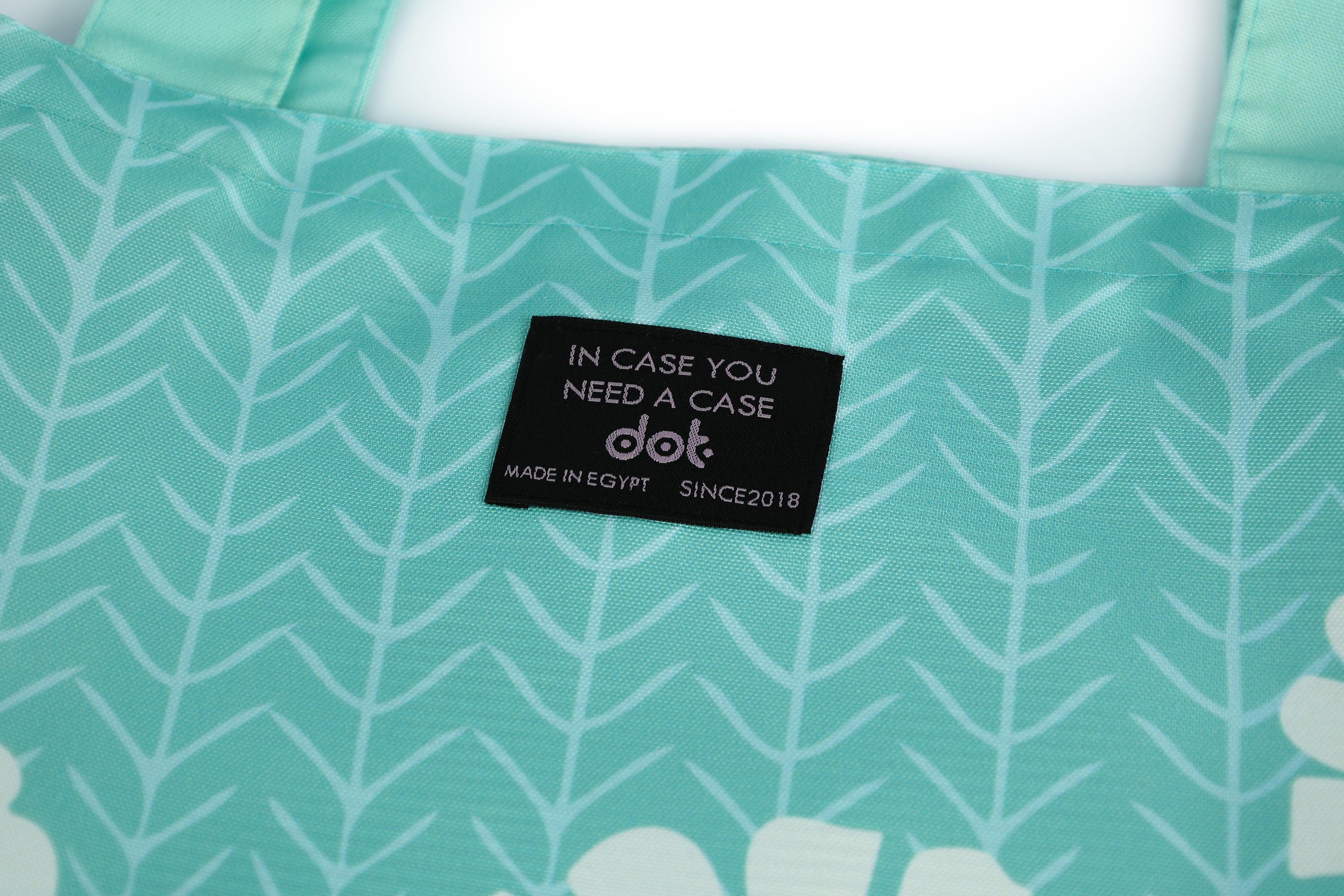 White Flower Tote Bag - dotgallery