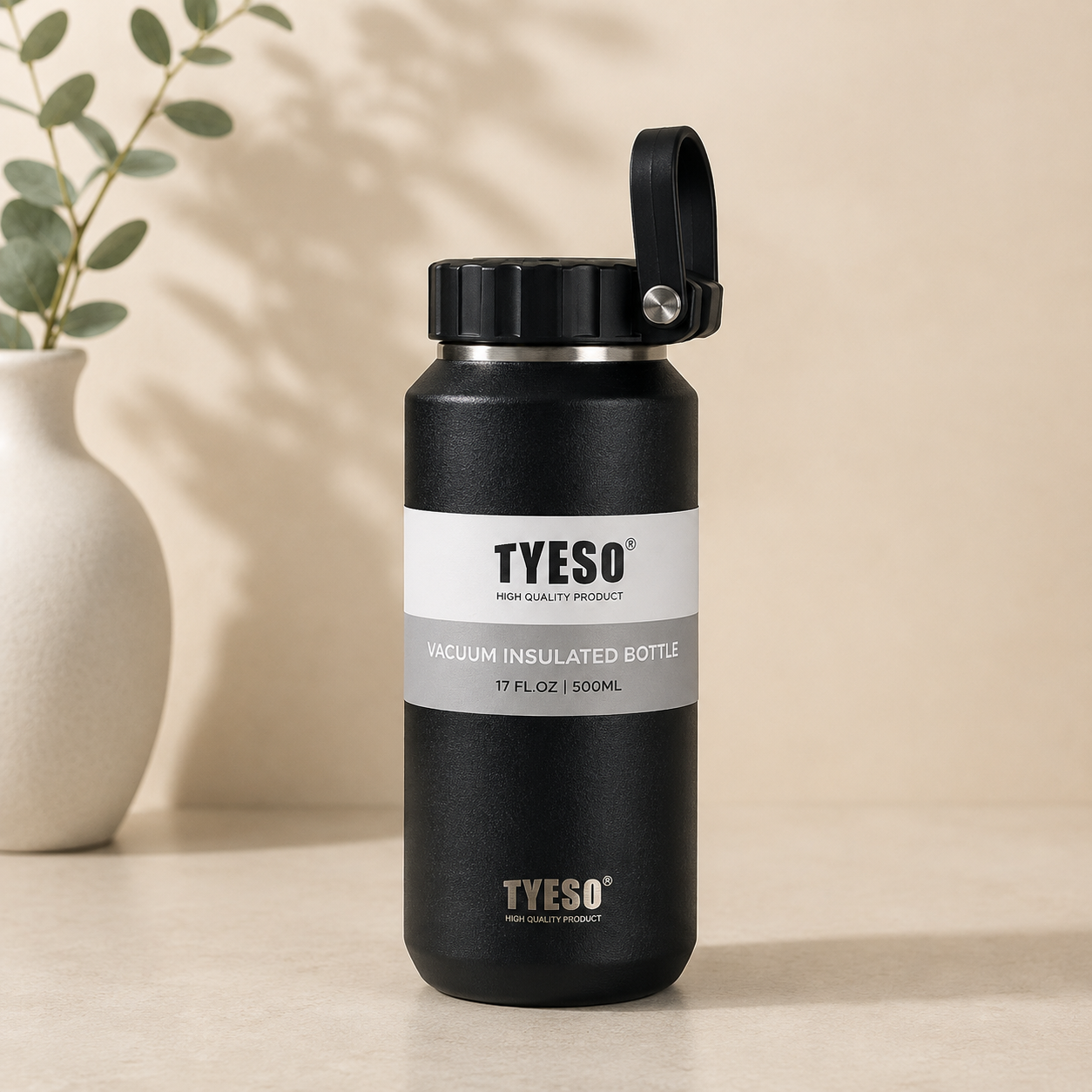 black tyeso thermal bottle