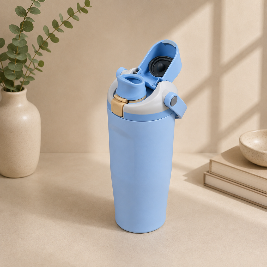 baby blue  owala water bottle