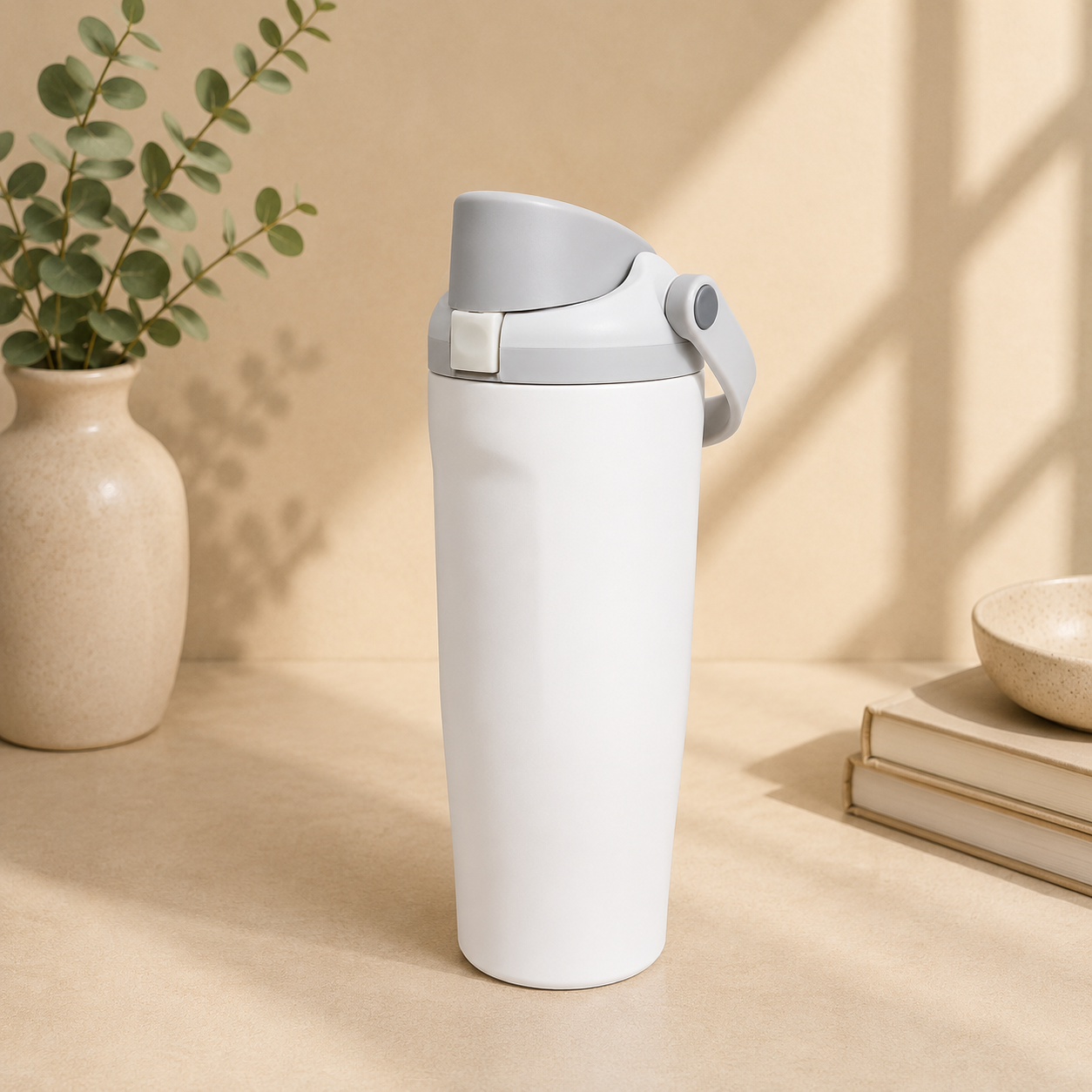 white  owala water bottle