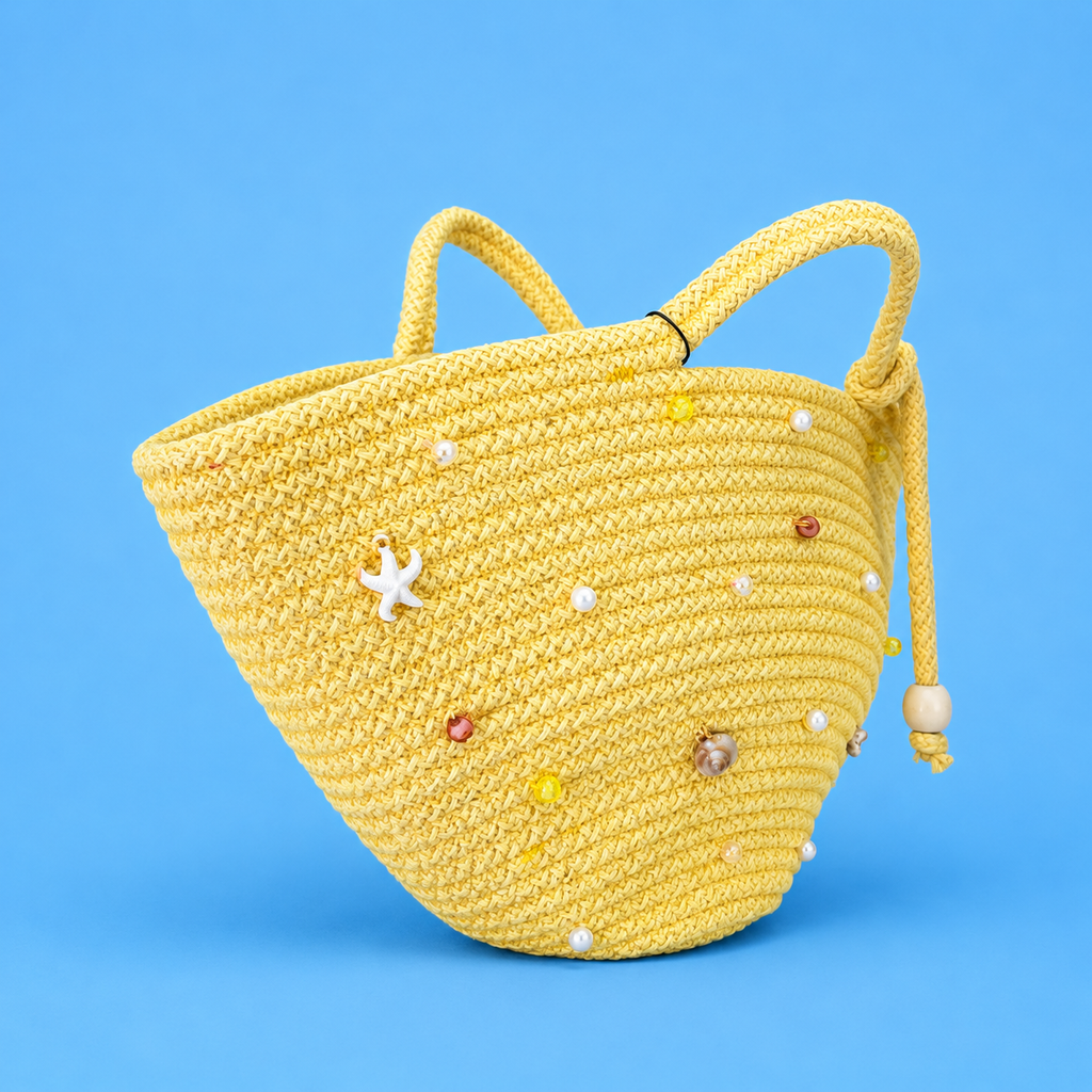 Beach Straw Tote Bag - dotgallery