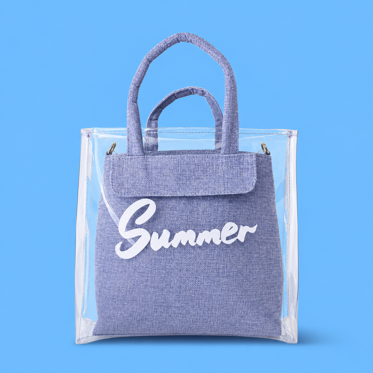 Transparent Summer Tote Bag - dotgallery