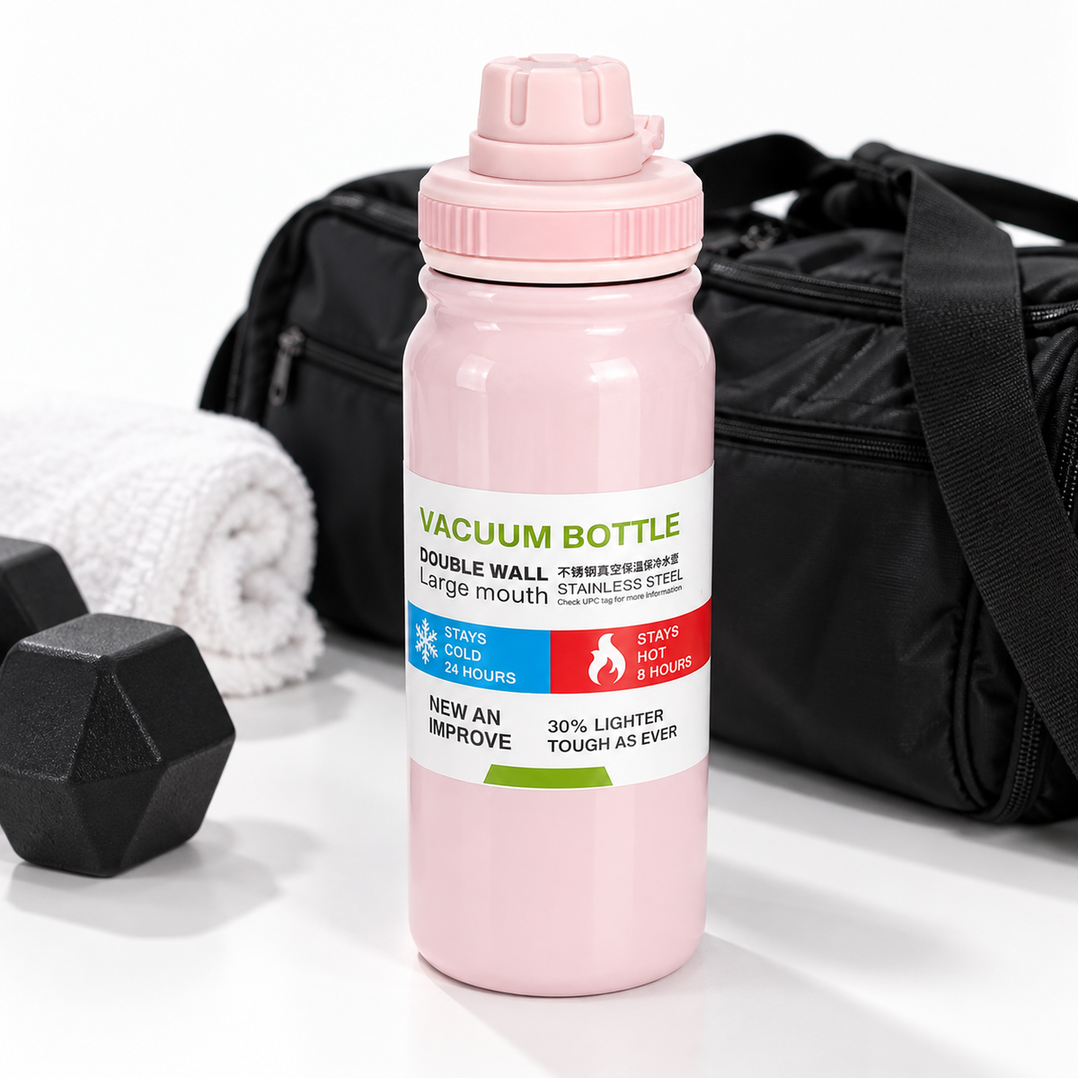 sport bottle pink