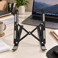 laptop stand metal silver