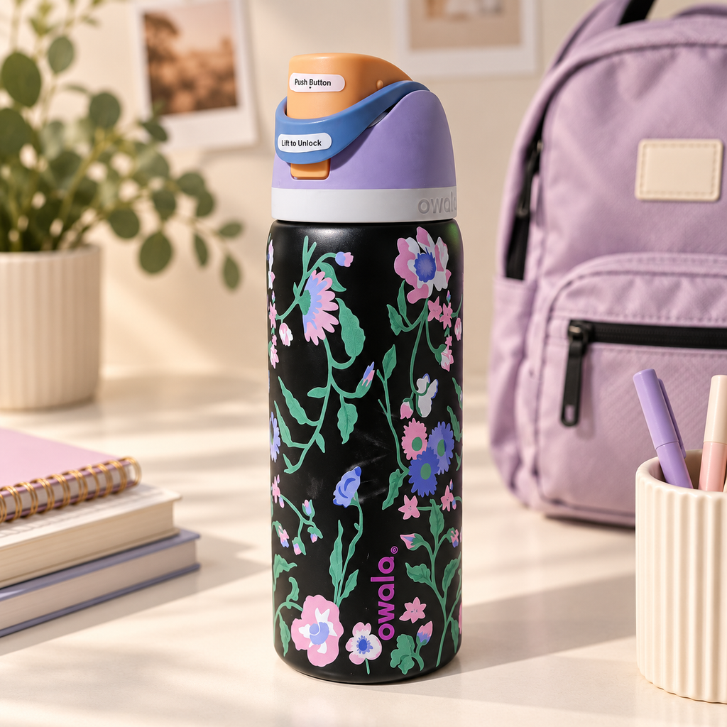 owala black flora 1L