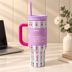 owala tumbler lavender/white