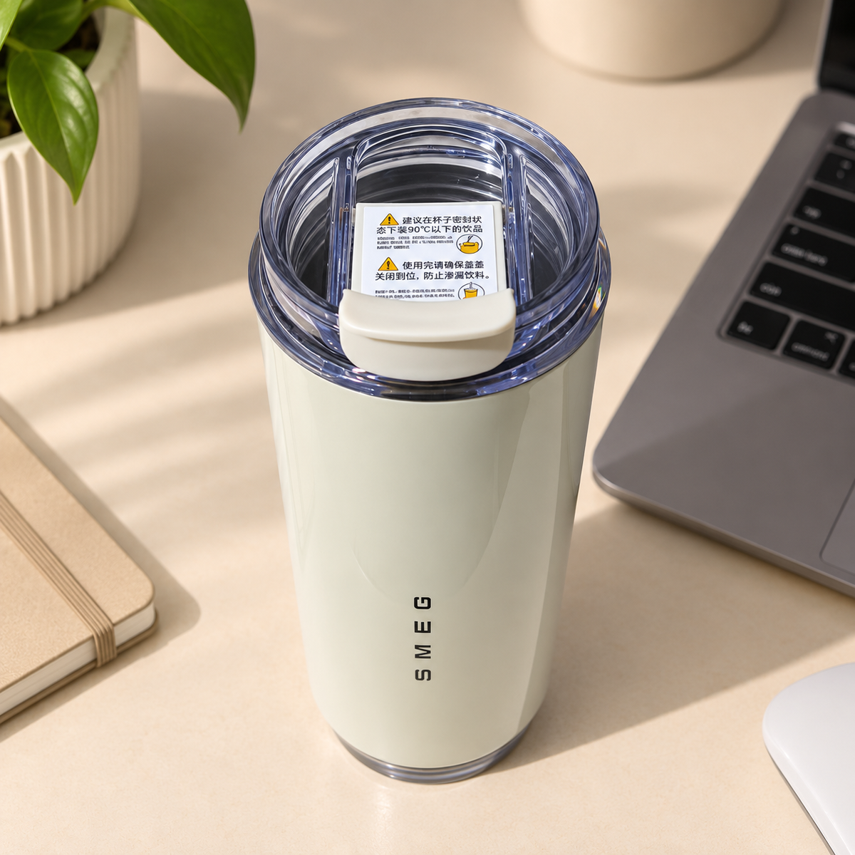 smeg mug beige