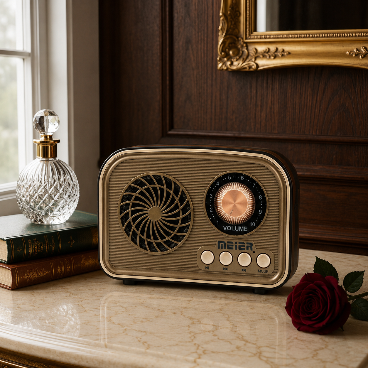 •Vintage Retro Bluetooth Radio (5398)