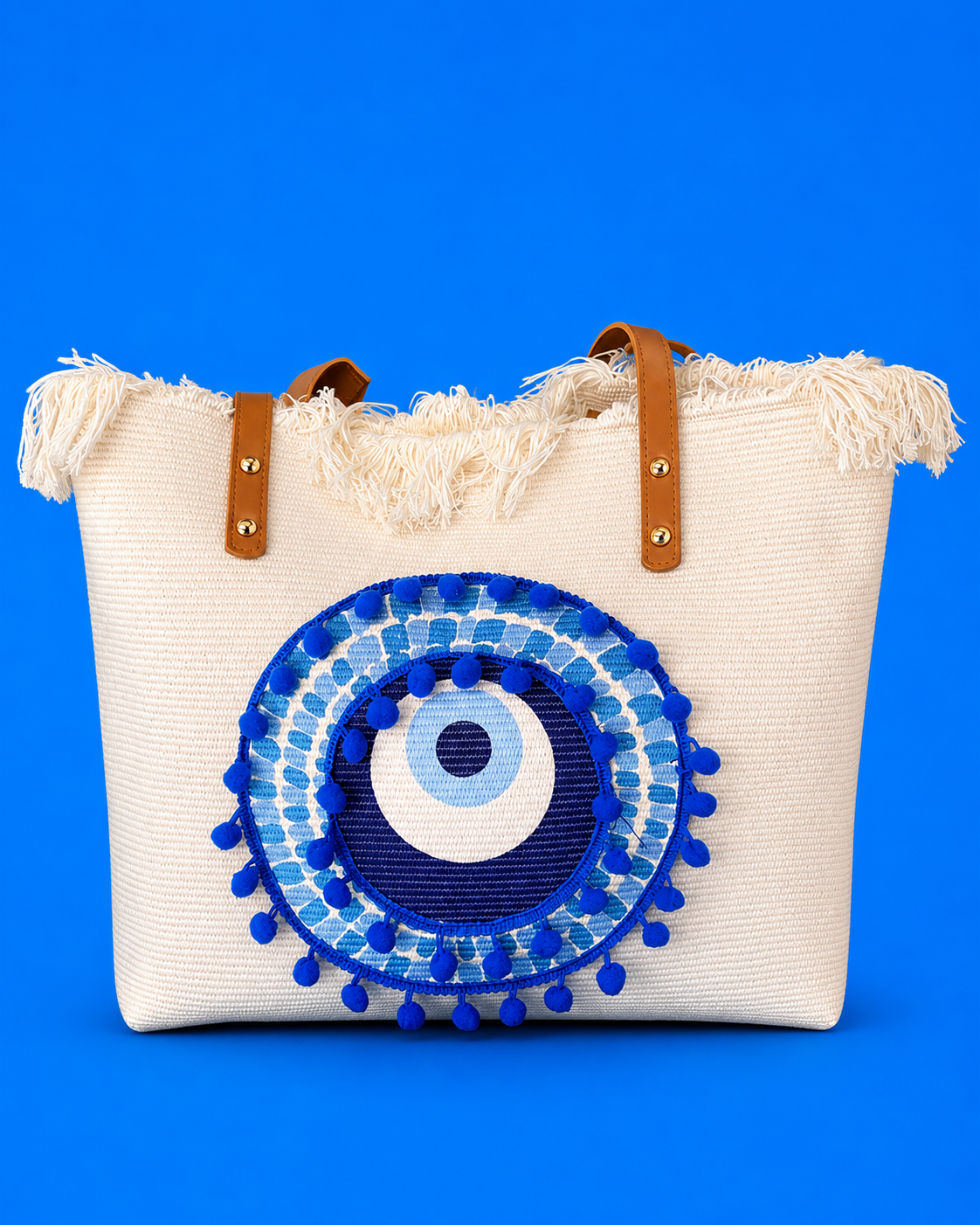 Blue Eye Beach Tote Bag - dotgallery