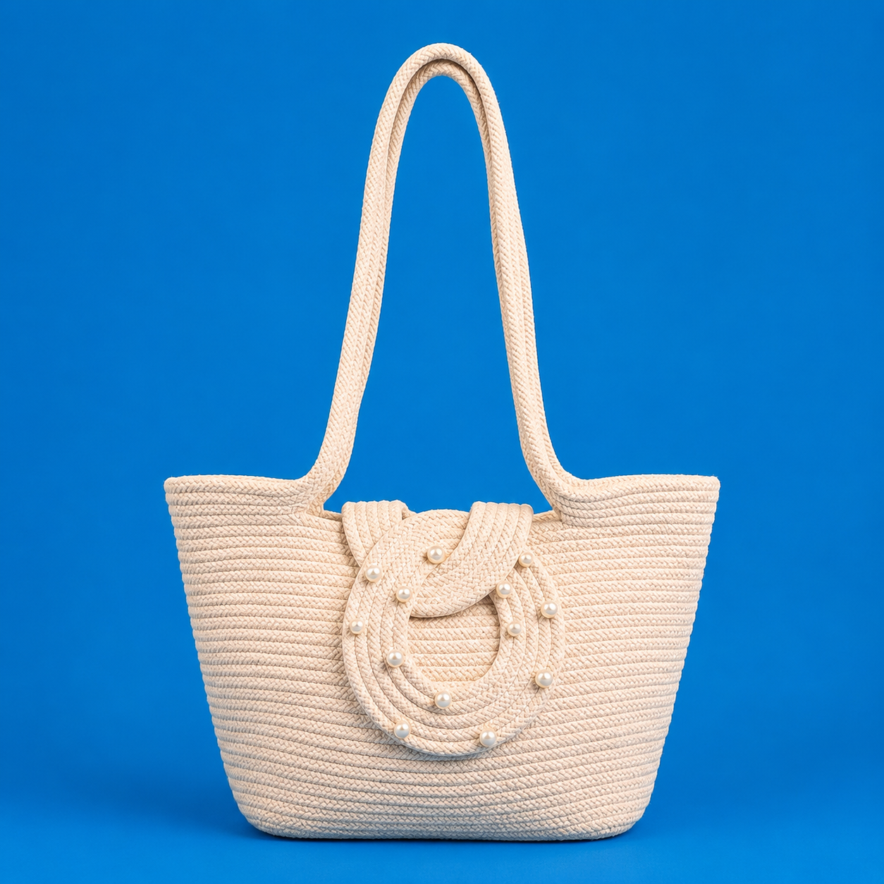 Minimalist Woven Tote Bag - dotgallery
