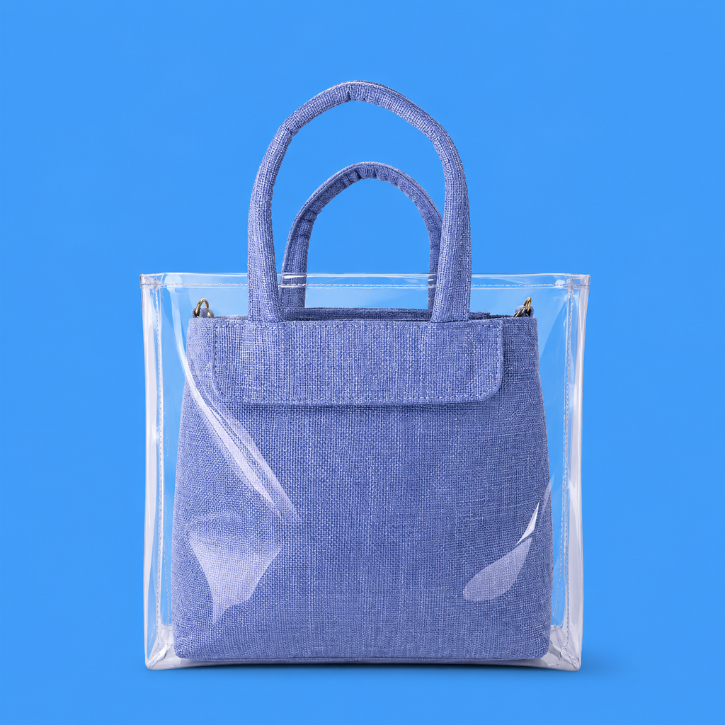 Transparent Summer Tote Bag - dotgallery