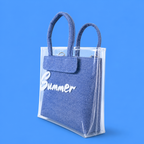 Transparent Summer Tote Bag - dotgallery